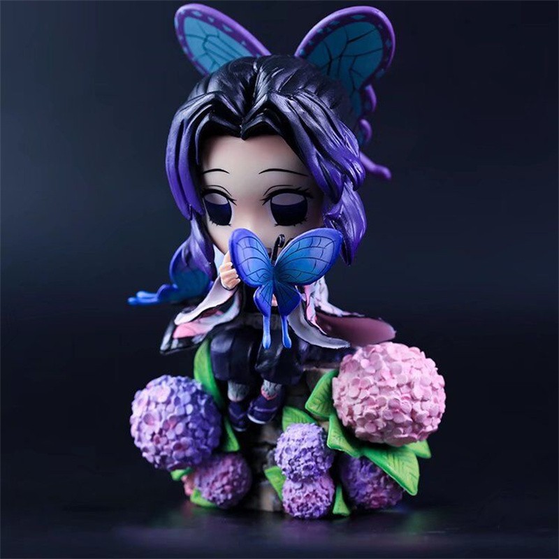 盒装 手办二次元动漫周边模型书房客厅摆件手办生日 蝴蝶忍 虫柱 q版