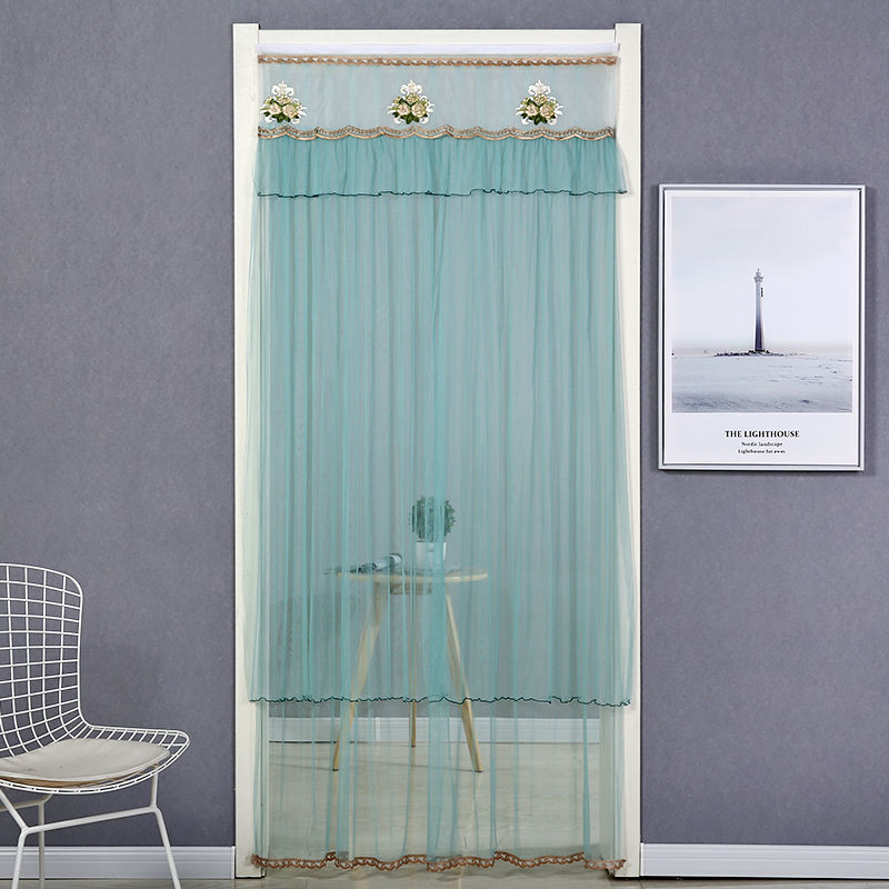 精美帘艺隔断防蚊沙帘家用卧室厨房隔断帘自粘门帘魔术贴帘免打孔门帘