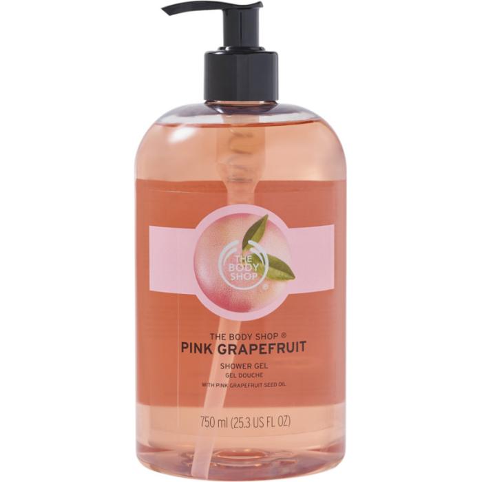 美体小铺thebodyshop粉红葡萄柚沐浴露滋养嫩滑肌肤清爽舒适泡沫丰富