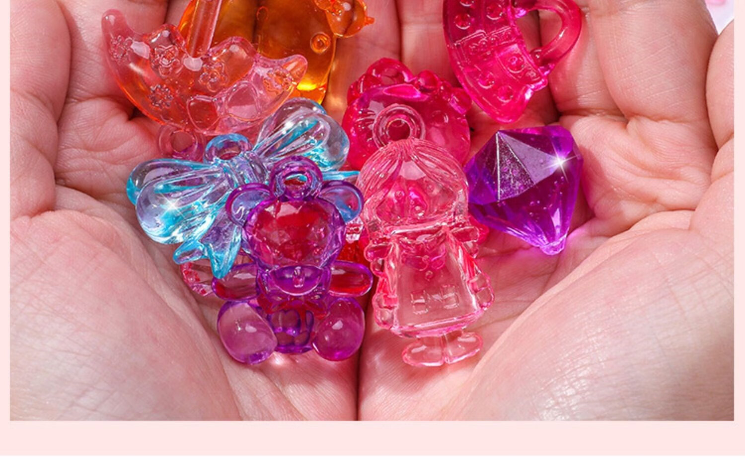 儿童宝石玩具钻石水晶夜光过家家小女孩女童宝箱宝藏公主生日礼物