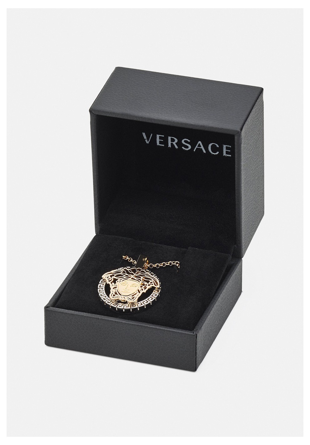 versace 范思哲 男士金属美杜莎头像项链 1000869 1a00620 4j080 金色