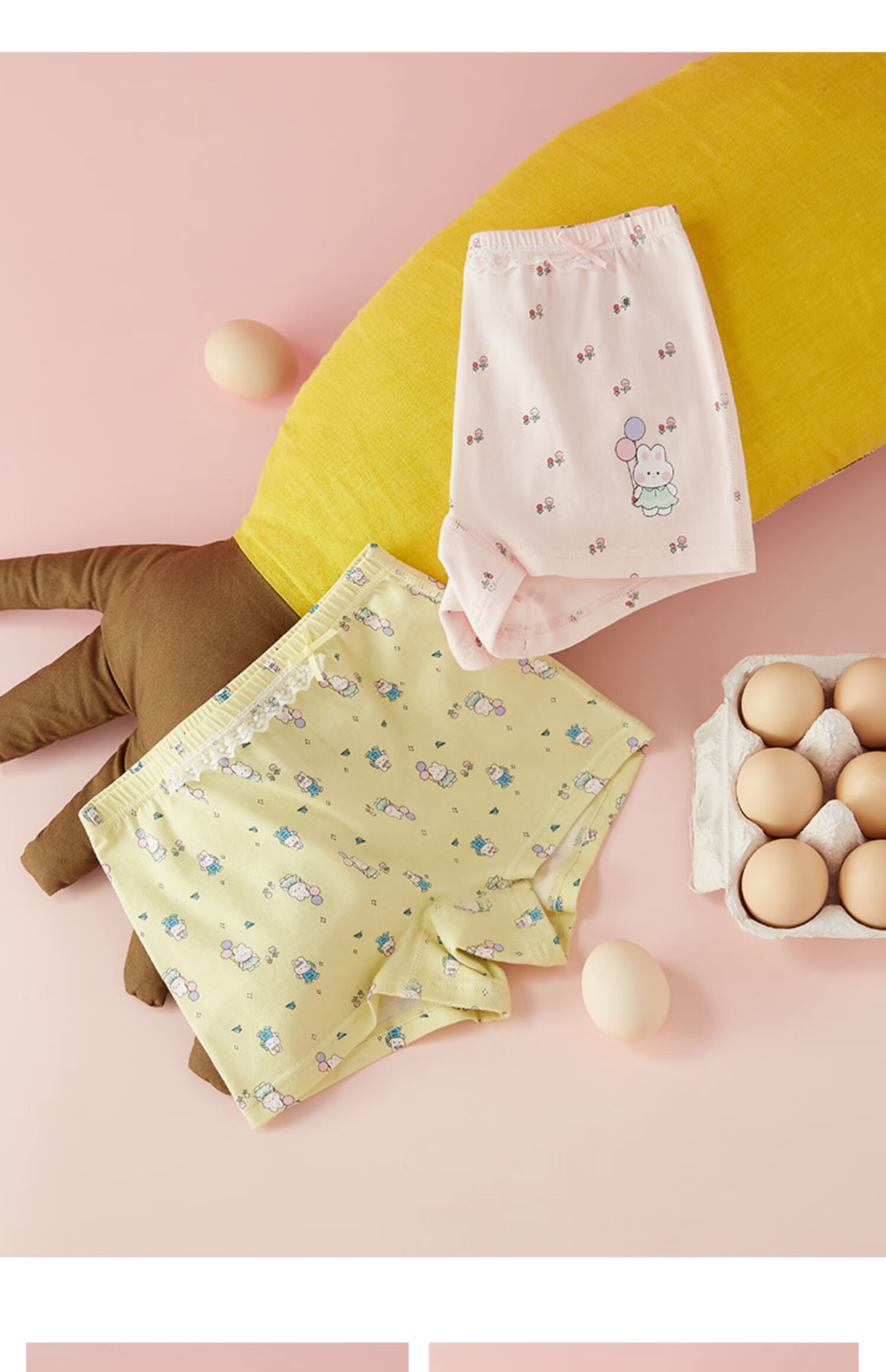 小黑托尼内裤小黑托昵纯棉女童内裤儿童平角裤宝宝小女孩儿童内裤小黑