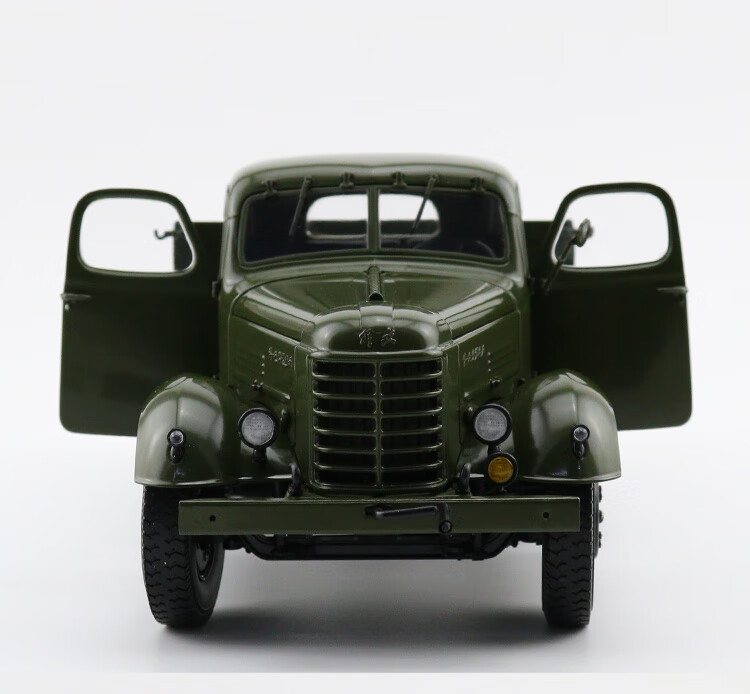 解放牌卡车模型原厂车模解放ca10吊车老解放ca1车1:24仿真合金汽车 军