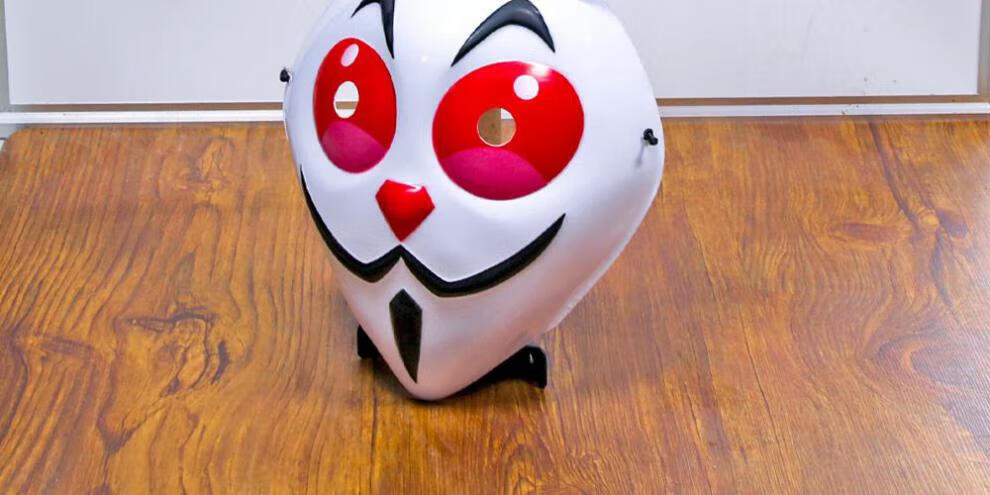 地铁跑酷折耳朵兔子cos装扮成人男女通万圣节全脸日式面具俏皮折耳兔