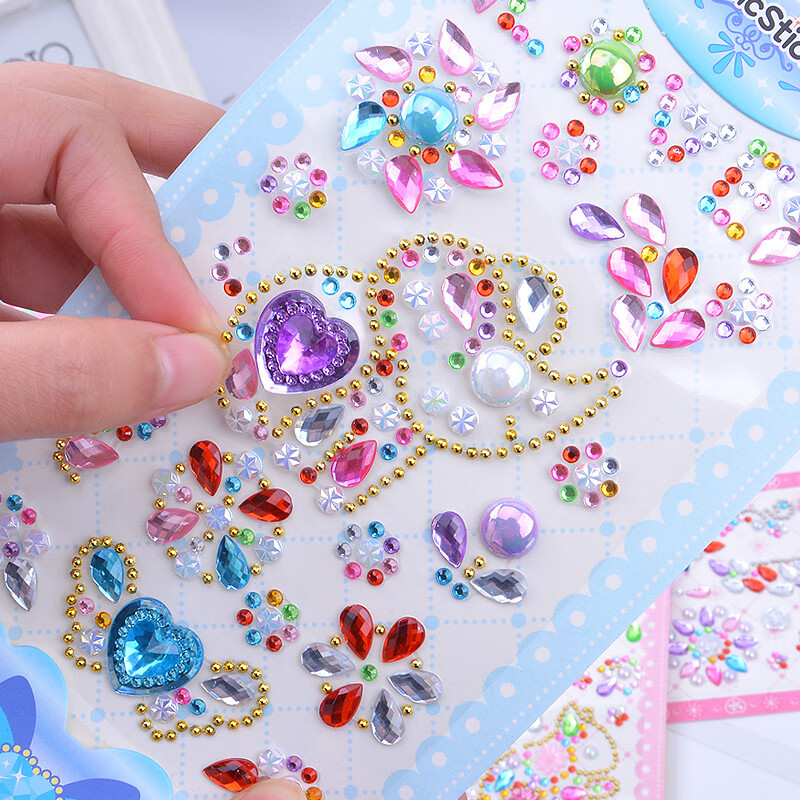 适用于【京选】儿童宝石贴纸钻石贴画卡通化妆舞台表演3立体贴奖励