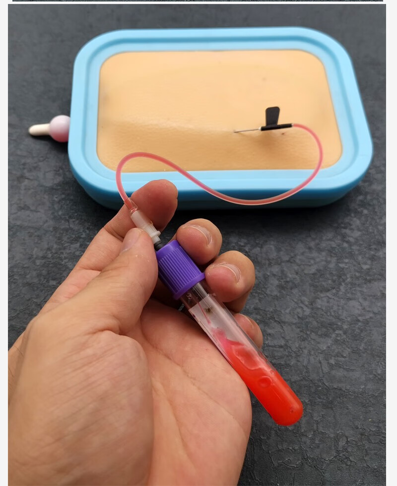 静脉穿刺输液皮内肌肉注射训练血管模型护士抽血练手打针练习模具 内