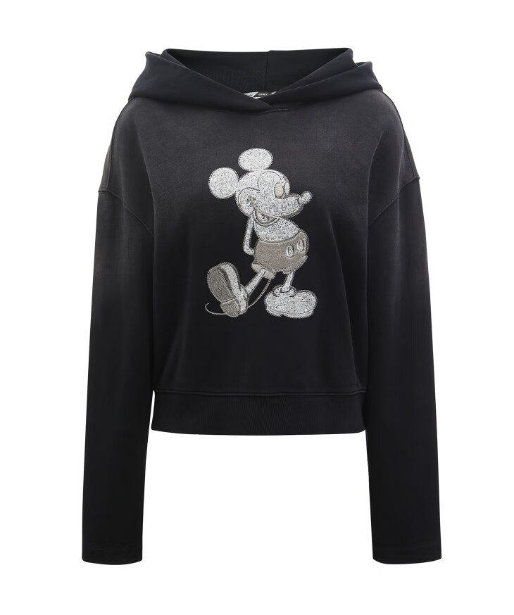 母亲节精选only春季新款迪士尼米奇联名款卡通休闲连帽卫衣女12149s