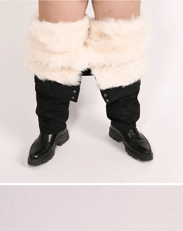 长毛冬季抗寒棉裤东北人防风外裤真皮黑色白色羊毛内胆腰围二尺五32码