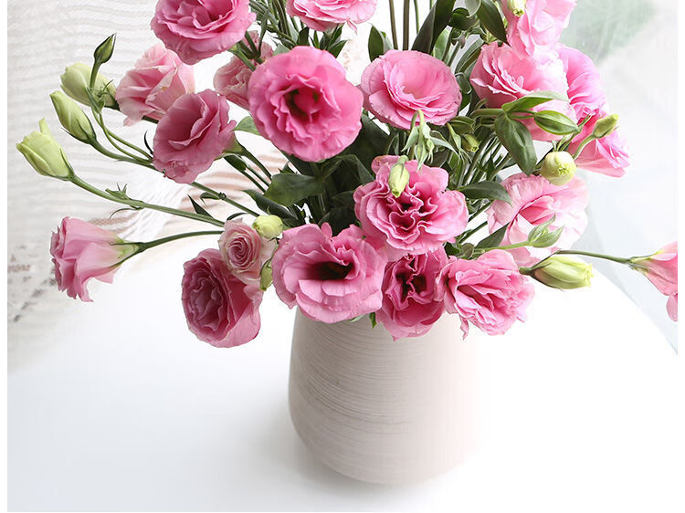 芊阙*轻奢洋桔梗鲜花花束办公室客厅家用水养花卉百合花云南直发同城