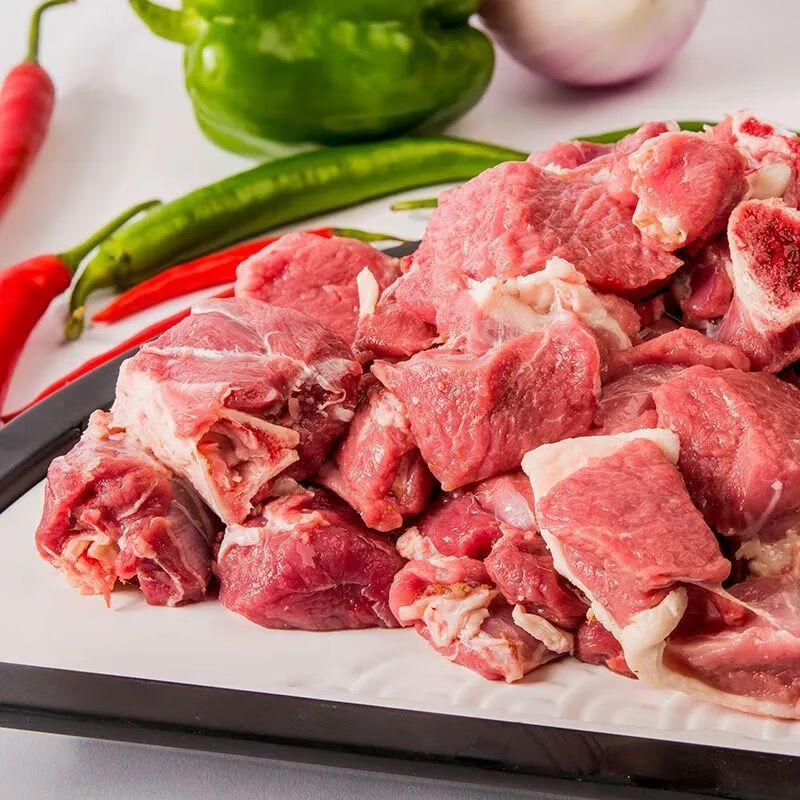 羊肉块原切带骨羊肉块散养山羊排骨鲜羊肉4斤带骨羊肉块