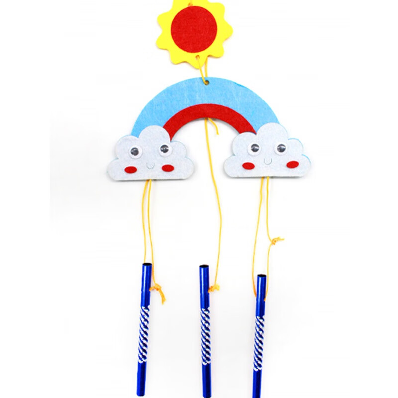 幼儿园儿童风铃材料包不织布手工制作玩具卡通风铃儿童节礼物蛋糕