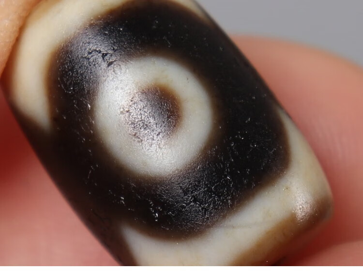 豪珠 西藏三眼天珠 藏传财神天珠 diy佛珠念珠手串顶珠腰珠饰品配件 1