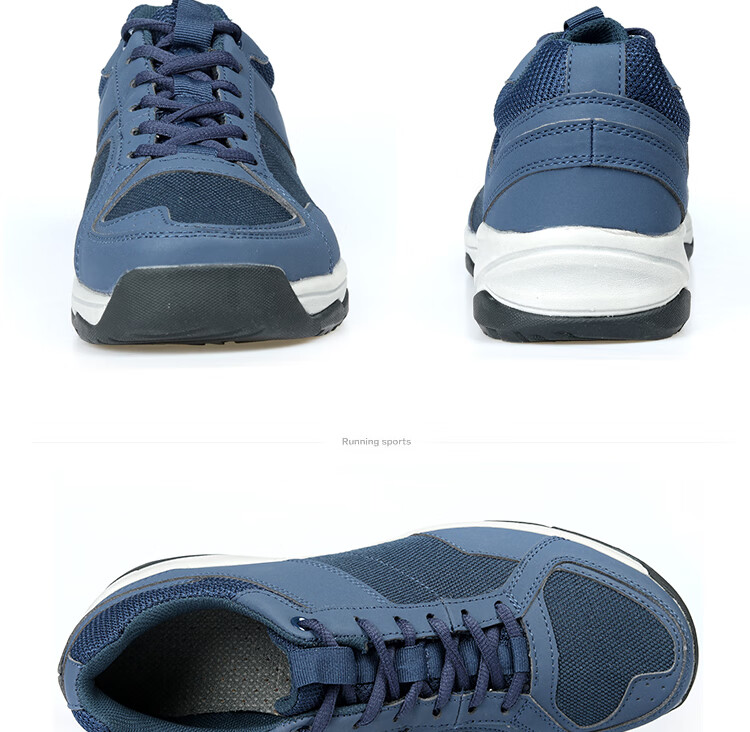 空军训练鞋蓝色地勤夏工作鞋网面透气作训鞋轻便耐磨训练运动鞋男跑步