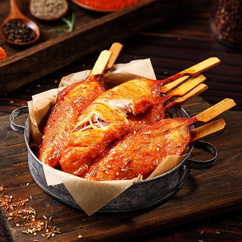 川香无骨鸡柳烧烤香辣超辣油炸小吃炸串食材里脊肉鸡块解馋小零食