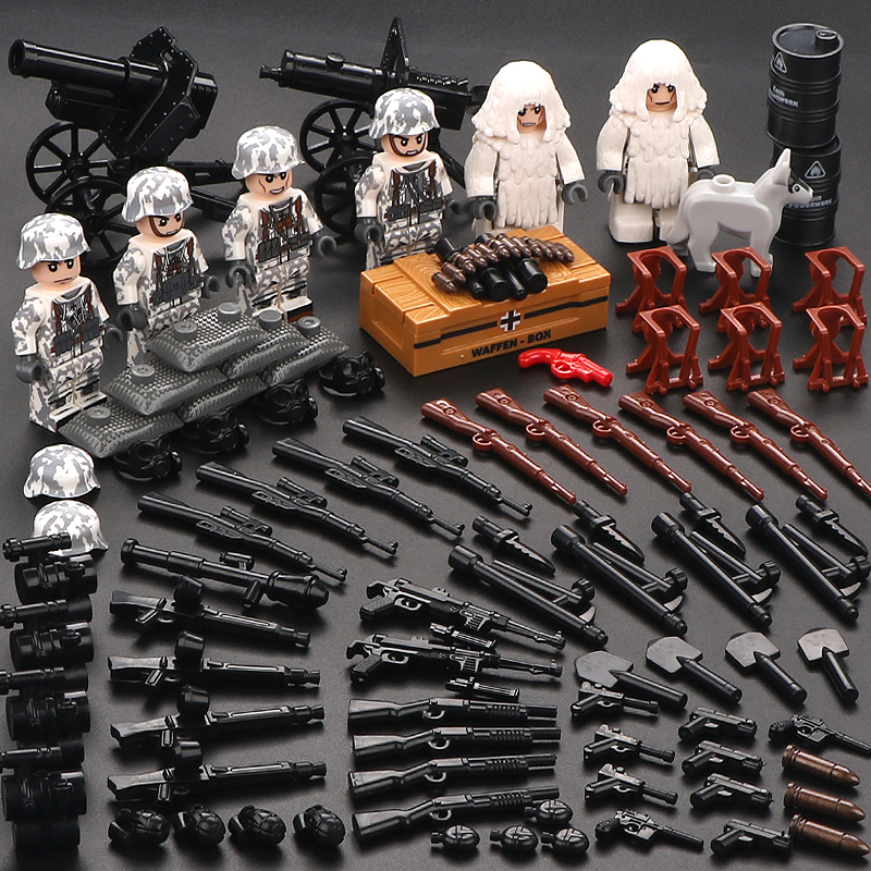 乐高lego积木男孩子拼装军事士兵部队人偶八路军国军人仔儿童玩具