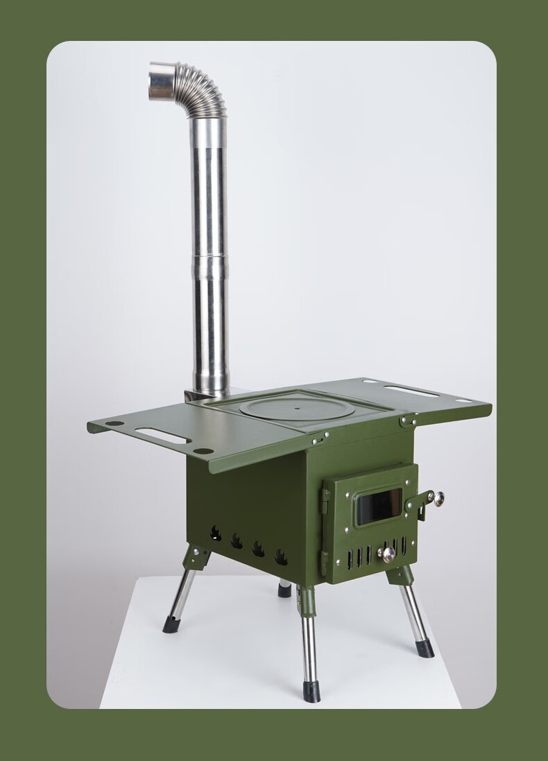 灶烟囱管户外柴火炉烧炉防烫防风配件不锈钢烟囱3节单节26cm