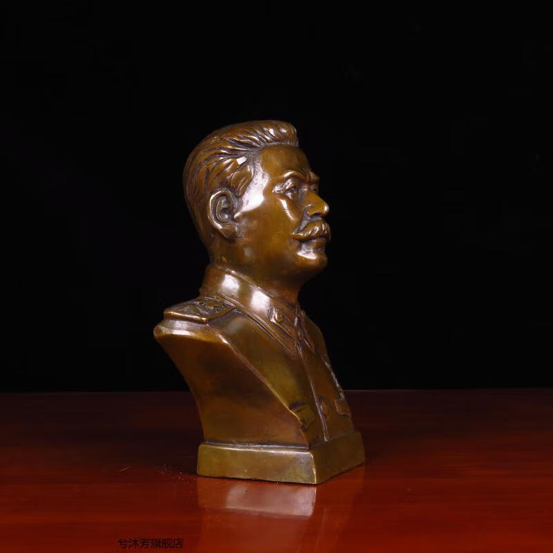 家居摆件人物雕塑饰品纯铜伟人像马克思列宁半身像马列主义铜雕像马列