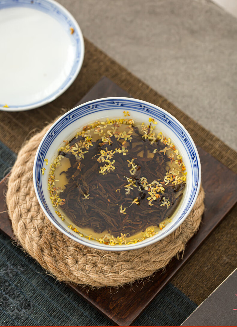 江壶茶客桂花红茶浓香型正山小种桂花香型红茶茶叶500克2021新茶