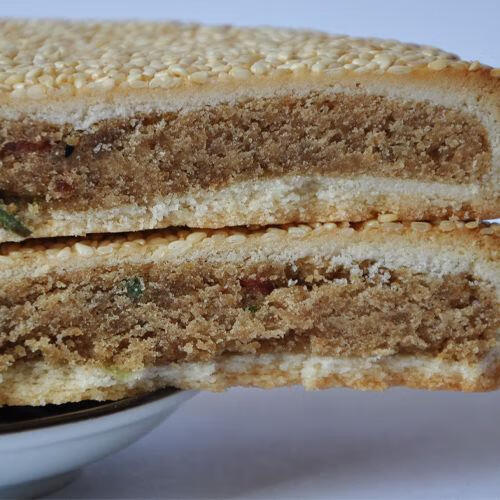 5折 饼子随州特产李廷广麻酥饼大酥饼喜饼糕点结婚套饼单个350g 6个