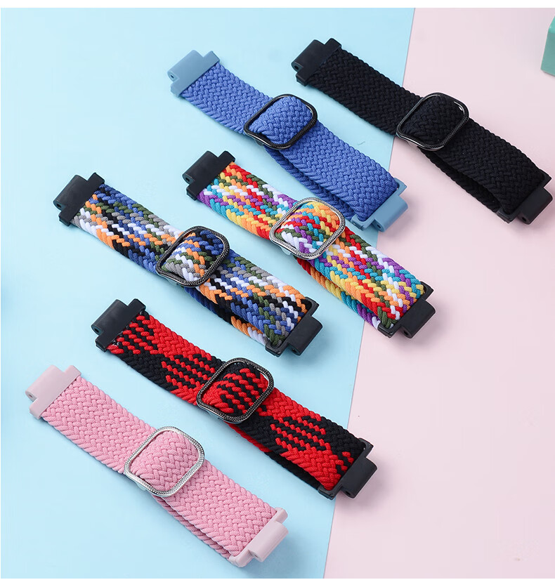 小天才电话手表编织腕带滑扣表带弹力亲肤替换带z6/z7/8配件y03 z1s/z