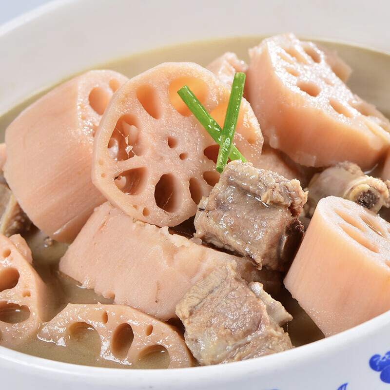 洪湖野藕排骨汤 加热即食粉糯月子汤 速食汤罐头 【2罐】400g猪骨莲藕