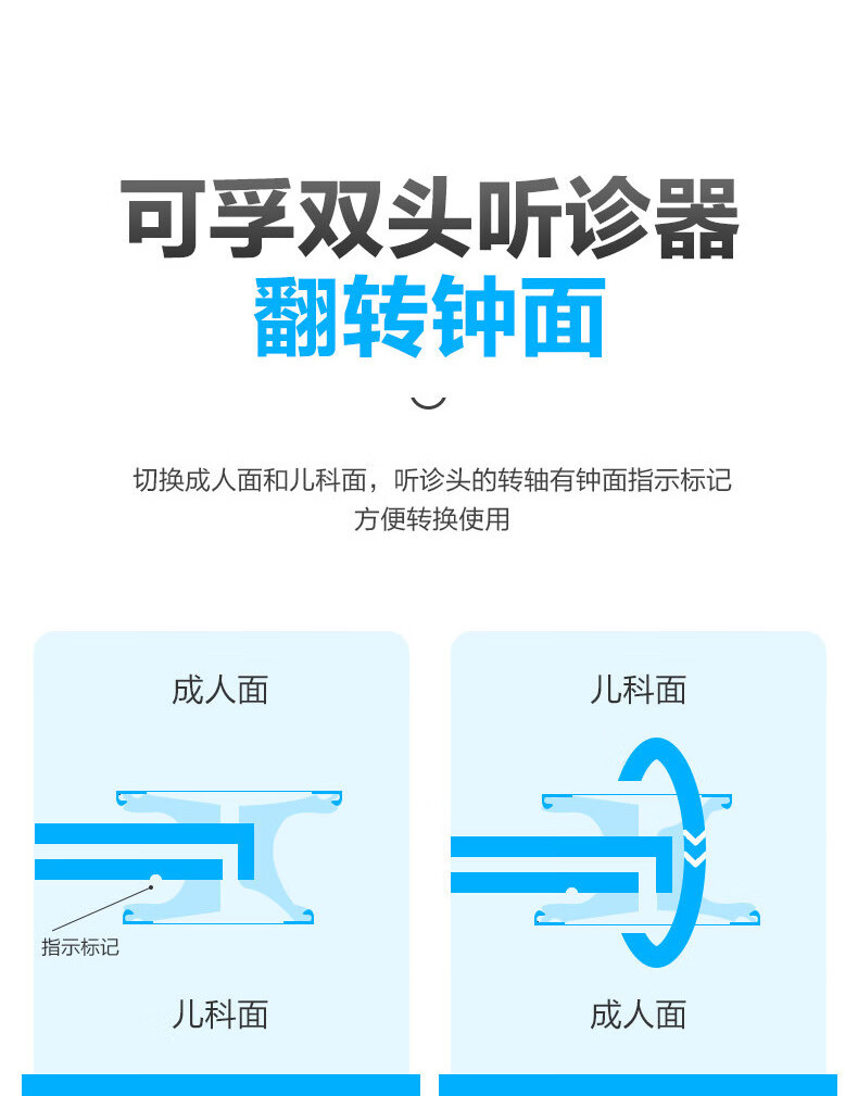 听诊器医用听筒双头家用听胎心医生专用的仪器儿科儿童孕妇可听胎心