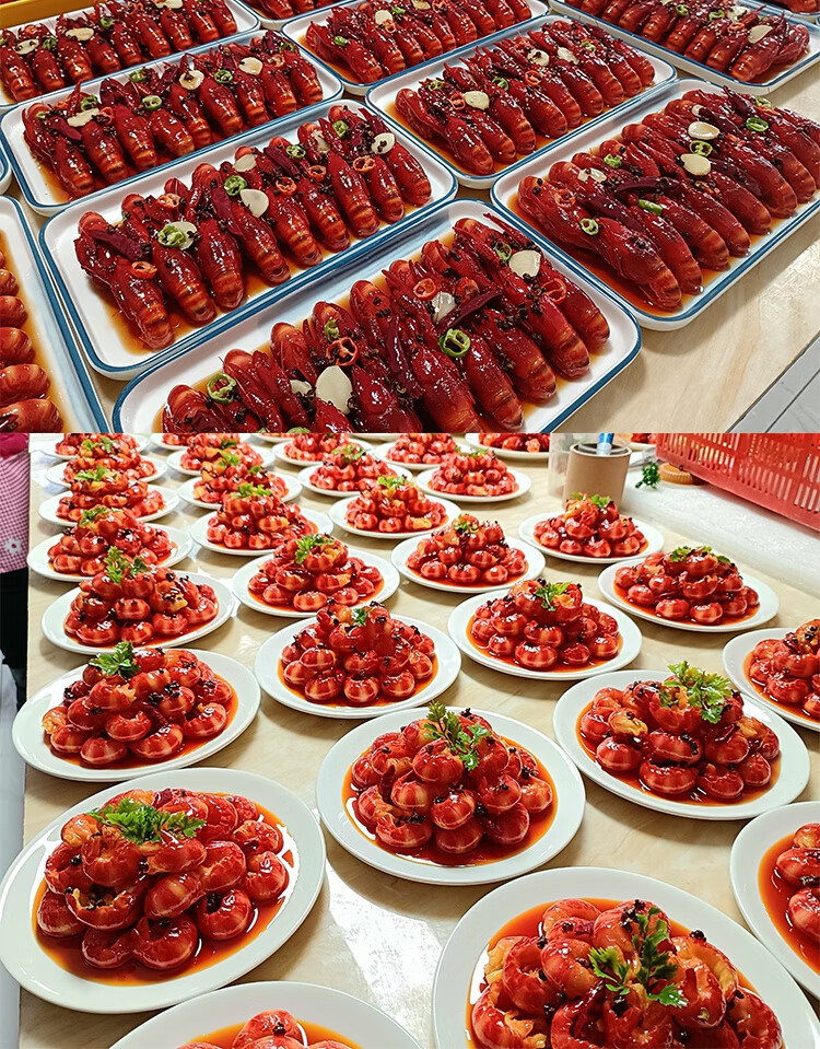 臻品京选美食摆件仿真小龙虾模型假样品食物食品假菜海鲜样板间展示14