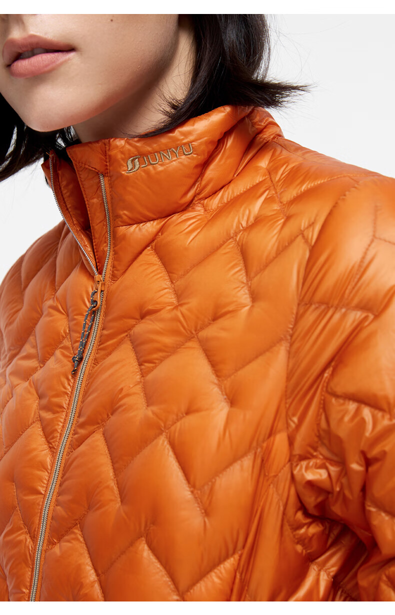 君羽户外鹅绒羽绒服1000蓬松度白鹅绒轻便保暖羽绒夹克e52114冰川白女