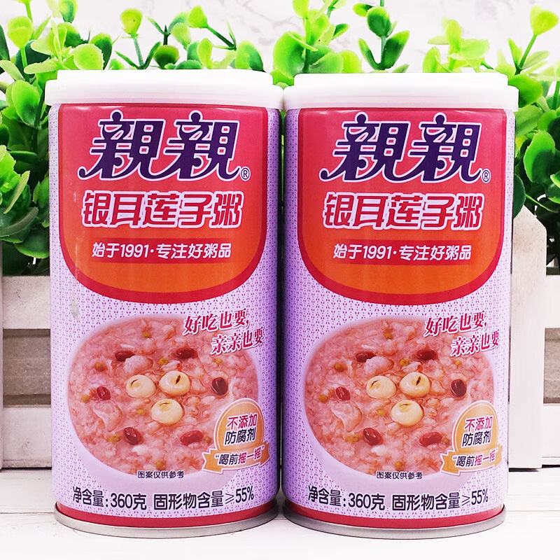 亲亲银耳莲子八宝粥360g6罐五谷杂粮速食早餐营养粥