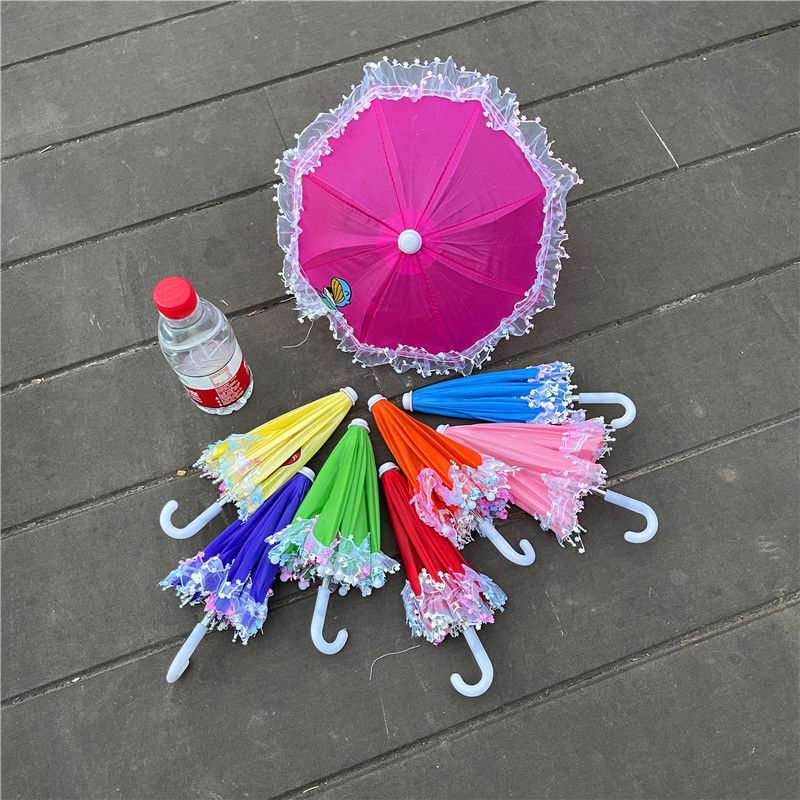 盼玫服饰配件迷你玩具小雨伞礼物迷你伞玩具伞幼儿园装饰道具糖果色