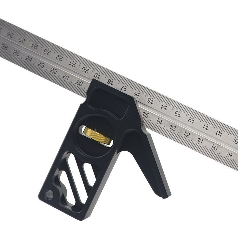 45度直角尺活动角度尺不锈钢限位尺铝合金材质钢尺限位器划线定位活动