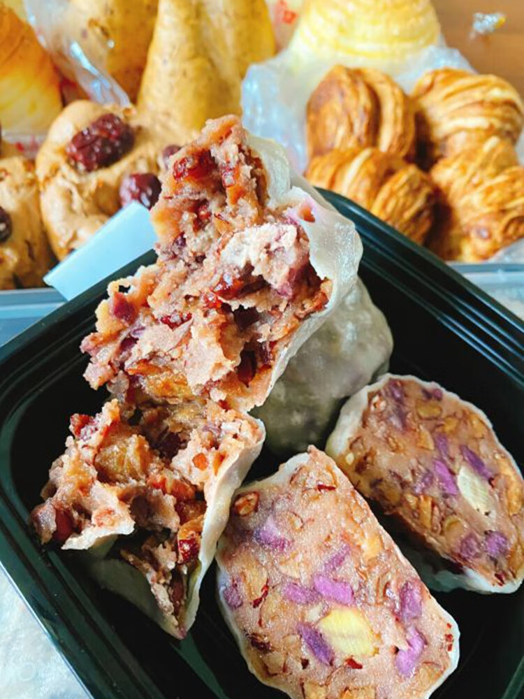 老北京宫门口馒头铺 八宝粘豆包1盒4个 粗粮面食主食 粘豆包1盒4个约1