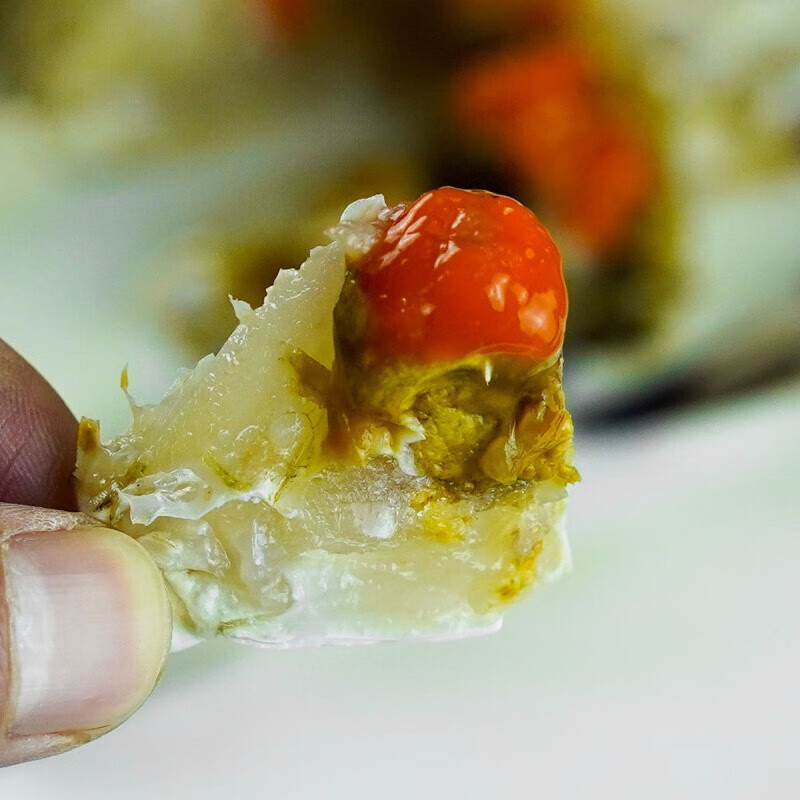 宁波舟山红膏炝蟹鲜活腌制野生梭子蟹咸呛蟹即食舟山特产点膏56两5只