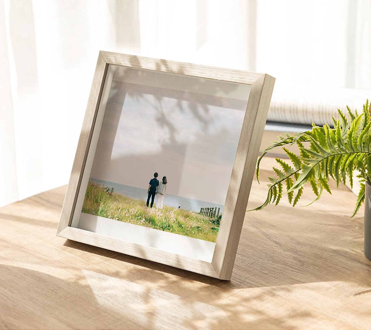 宜佳蕙创意像框简约立体中空相框摆台可洗照片5寸6寸7寸8寸10寸a4寸