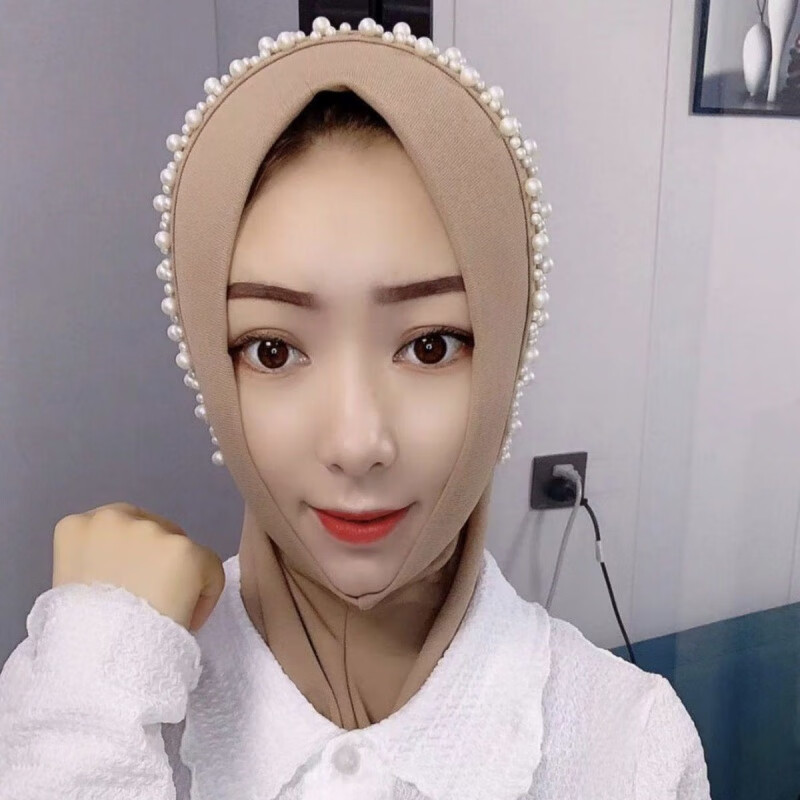 女人的套头纱巾头巾新款网红套头纱巾夏季方便头套回族女包头透气薄