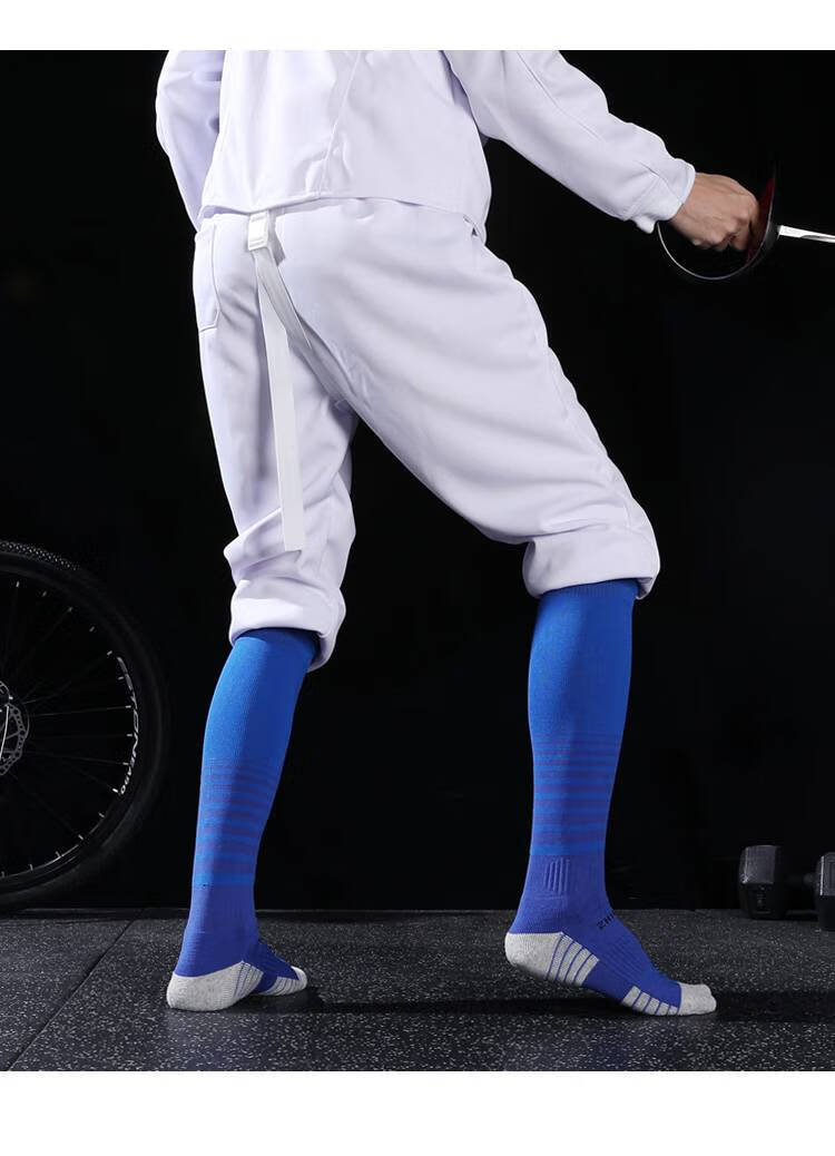 【闪电发货】击剑袜制达夏季薄款击剑袜儿童少年成人毛巾底比赛训练