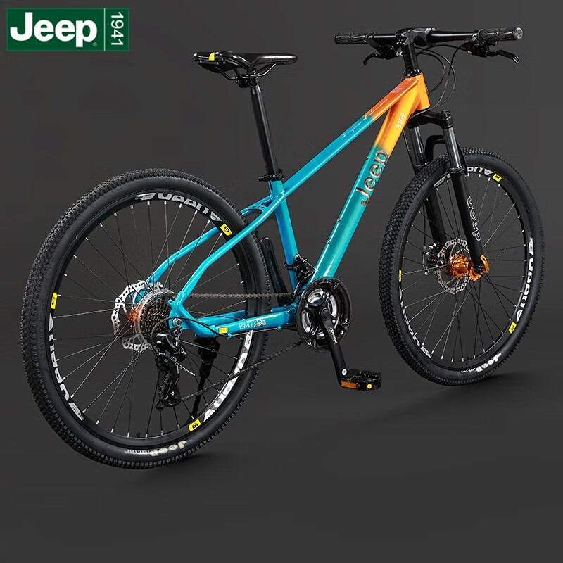 jeep 吉普(jeep)山地车自行车学生成人减震碟刹通勤男女变速越野