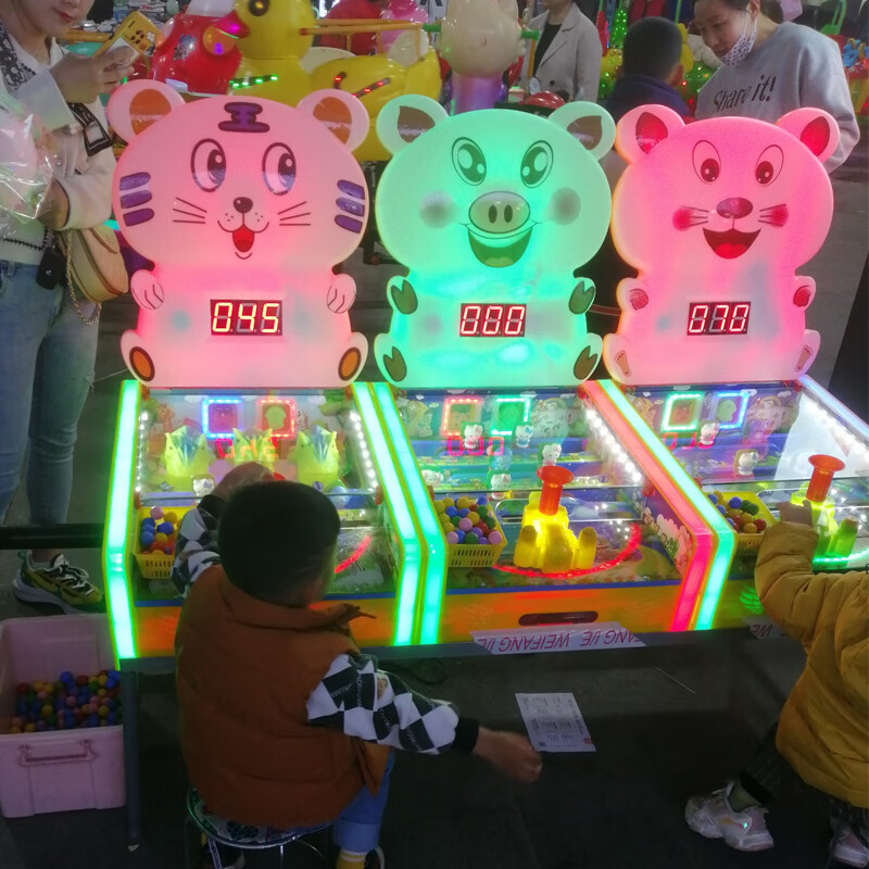 儿童弹珠游艺机新款大炮乐园火箭炮弹珠游戏机15代广场摆摊生意火爆
