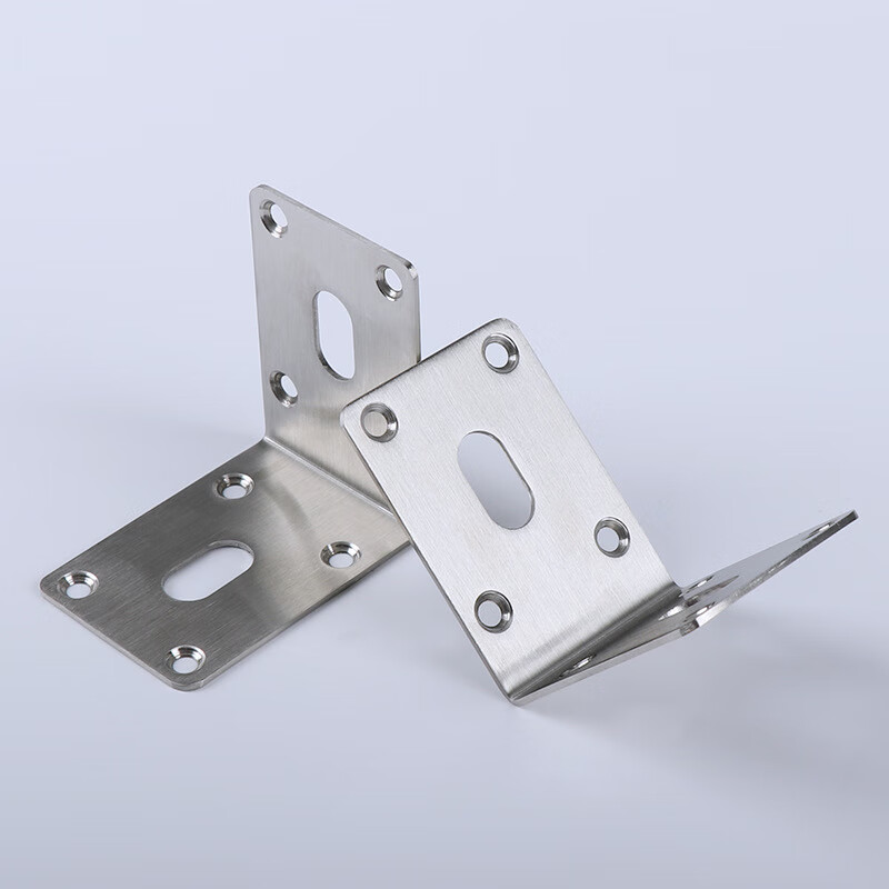 不锈钢角码长双孔可调节隔板衣柜层板托水泥墙本托板固定 70×70×1.