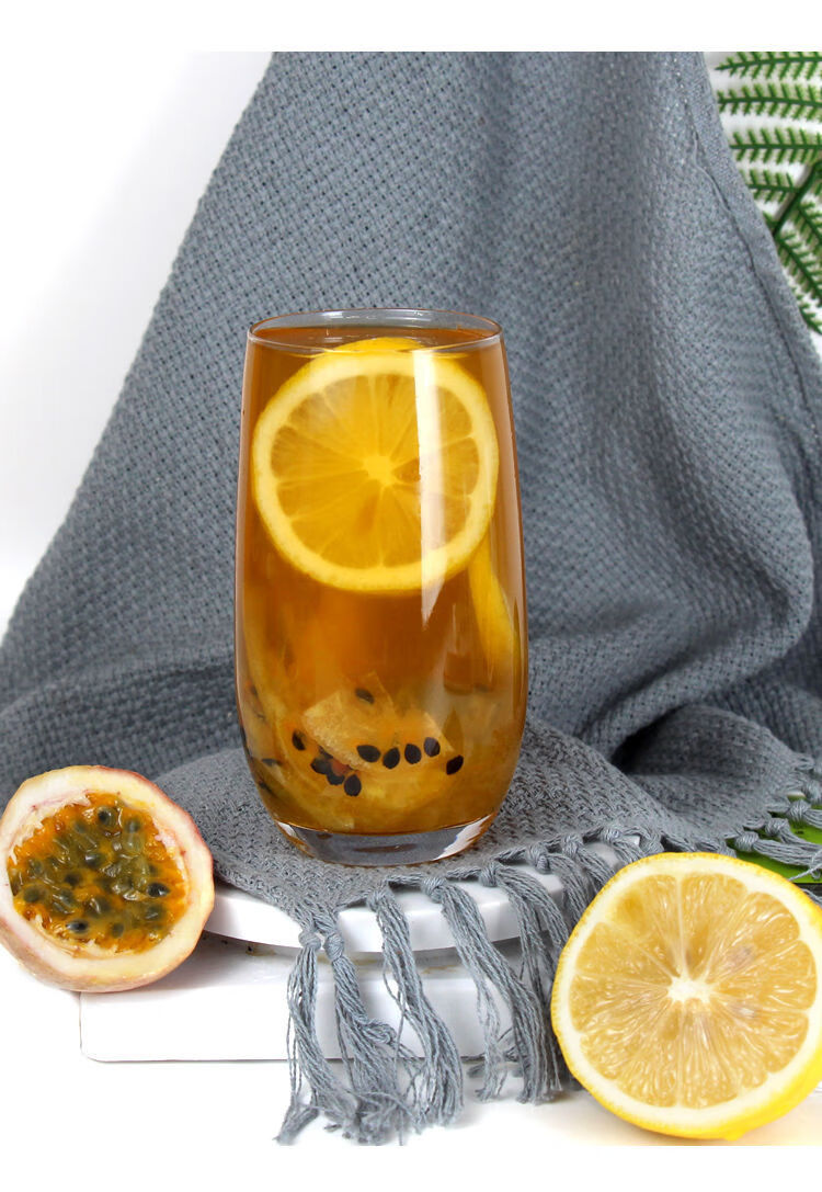 盾皇蜂蜜柚子茶百香果浆果味酱花果果粒茶果酱 柠檬百香果茶1500g