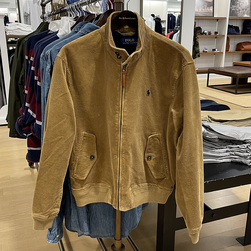 polo ralph lauren美国rl保罗拉夫劳伦男商务立领灯芯绒夹克外套