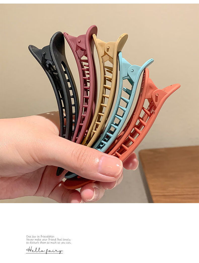 喜莱缘无痕鸭嘴夹大号理发店夹子头饰后脑勺盘发发夹化妆刘海边夹7军