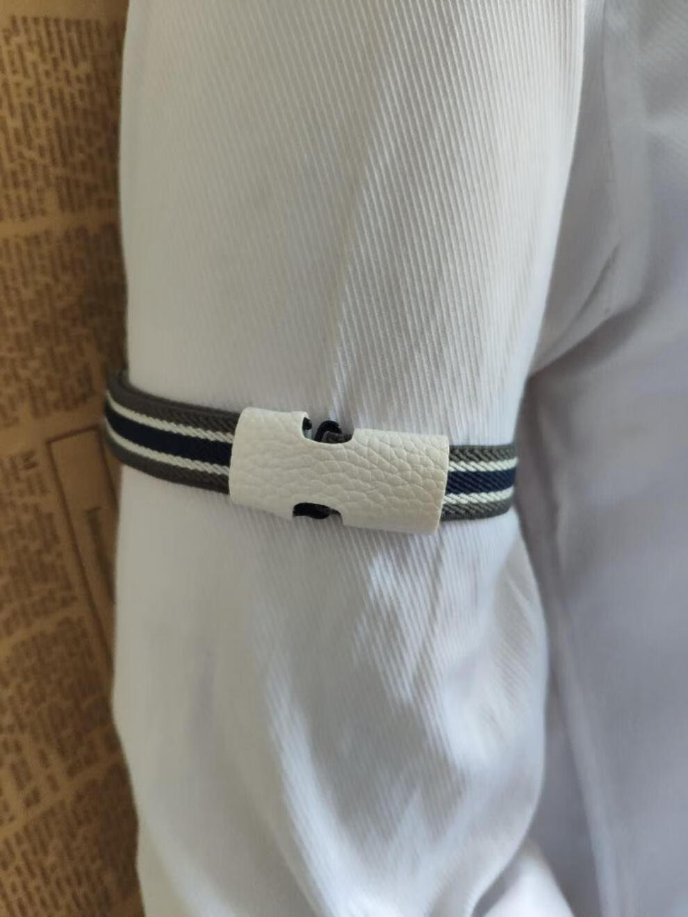 蜜丝刘新品袖箍女镇魂沈巍新款白色朱一龙同款袖箍衬衫袖环臂带袖带