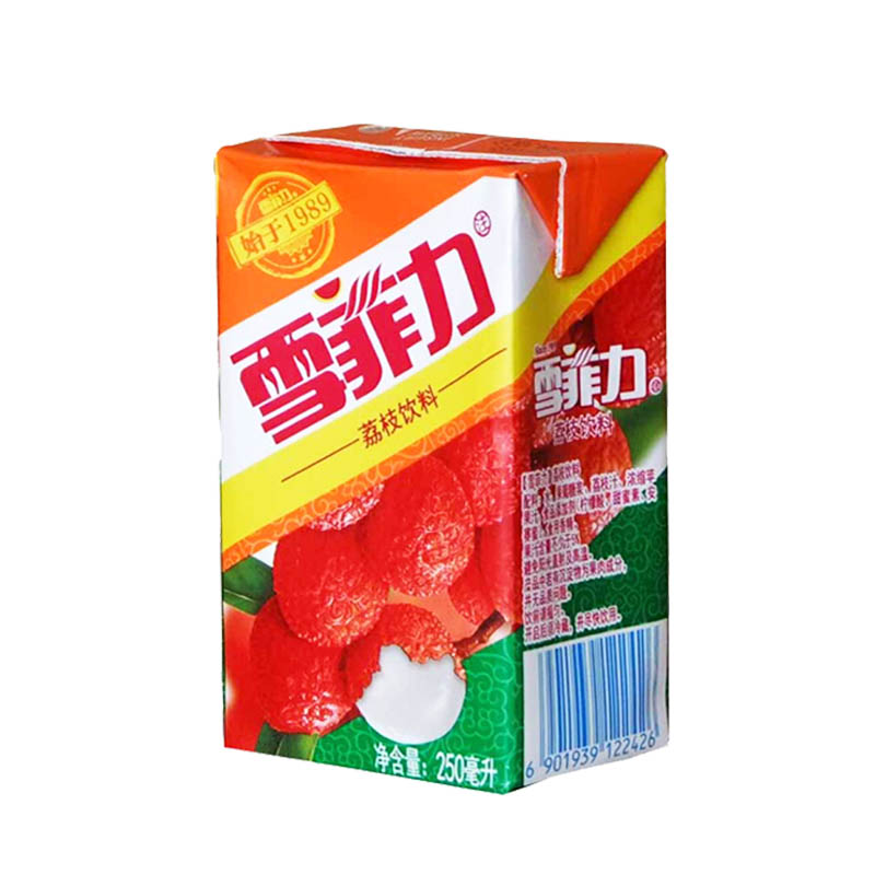 京品优选雪菲力荔枝汁果味饮料250ml24盒整箱