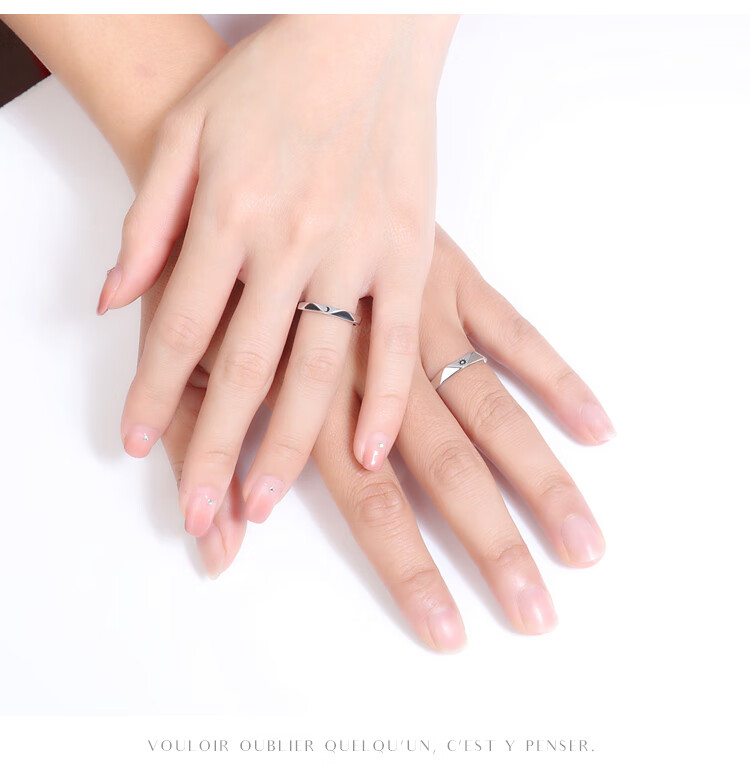 卡尔文·克莱恩(calvin klein)小众设计情侣戒指一对简约精致男女闺蜜