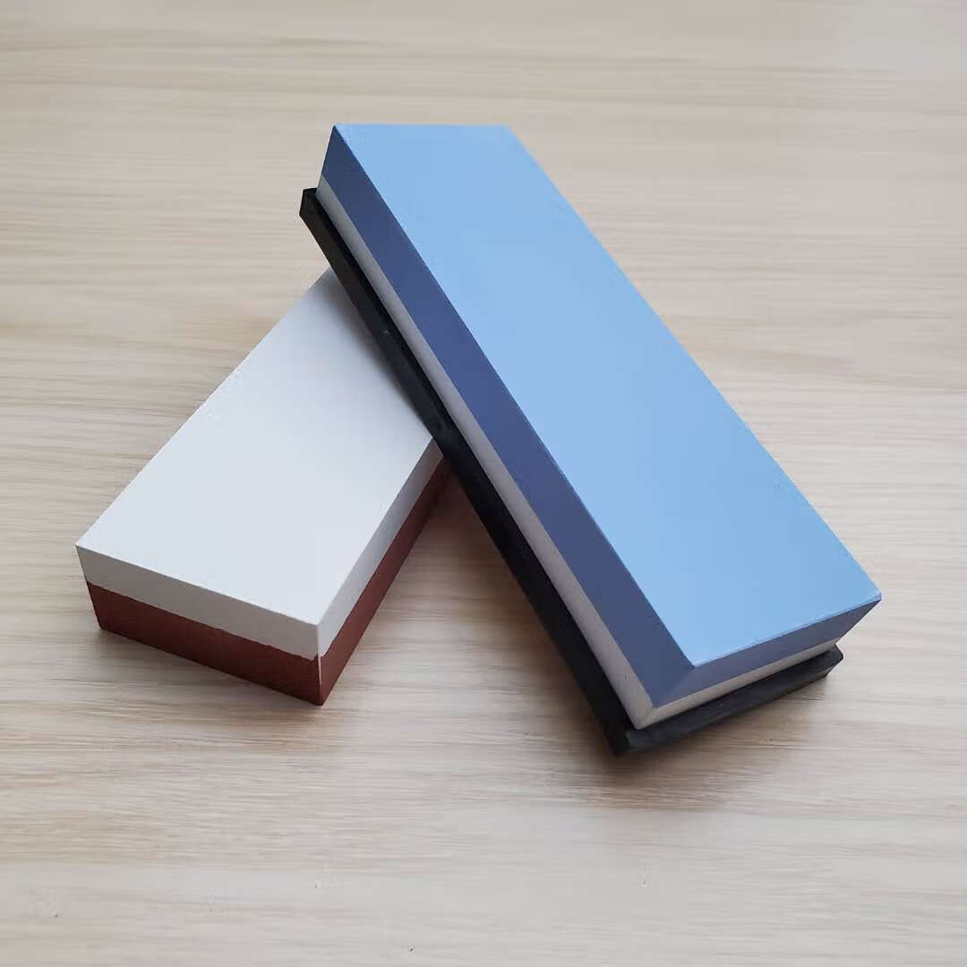 1000目白刚玉磨刀石 油石 家用砥石 磨石细磨精磨石头 花色 1000目