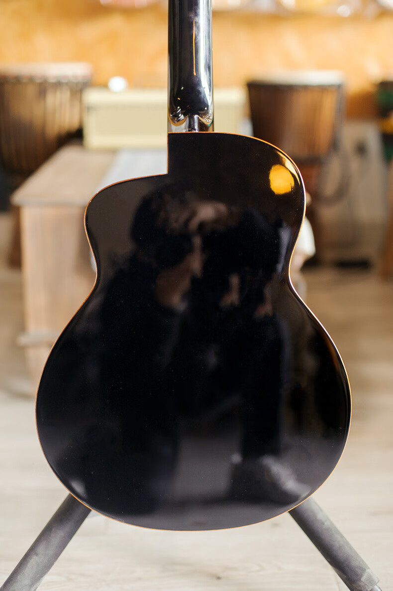 杉田健司彩虹人m77黑影纹枫木36寸民谣吉他旅行面单板小吉他成人定制