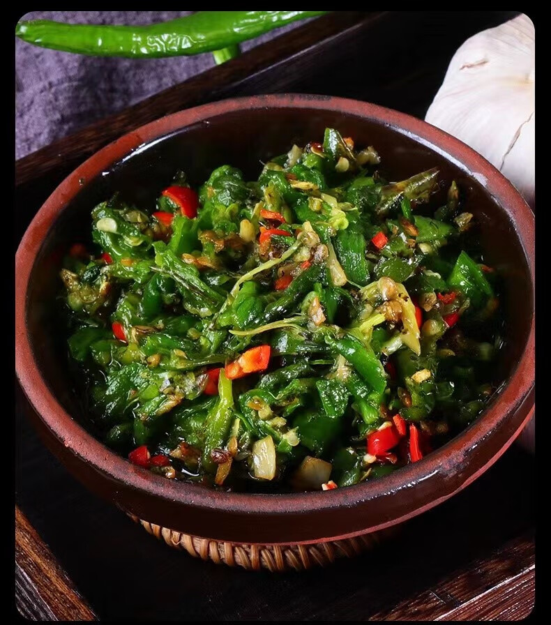 食上猴 咀湖南特产擂辣椒农家自制辣椒酱下饭菜剁辣椒拌饭拌面剁椒酱