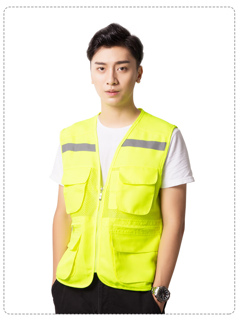 工作服马甲定制印字logo订制工装反光战术背心工地建筑施工外卖应急