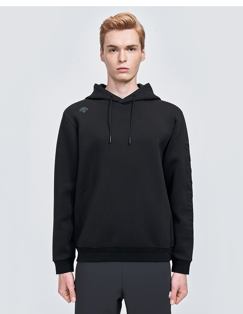 descente迪桑特element男子连帽卫衣d1431ihd72黑色bk2xl185104a